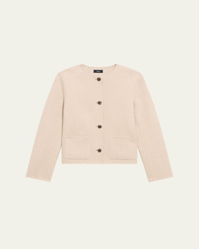 4-Button Double-Face Jacket